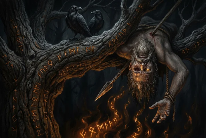Odin on Yggdrasil